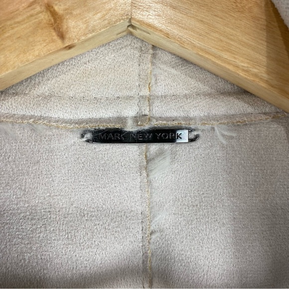 Marc New York Faux Fur Open Front‎ Flowy Winter Vest Sleeveless Jacket Medium - Picture 3 of 7